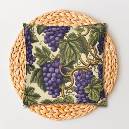 William Morris Inspired Grape Garden Decorative Pillowcase