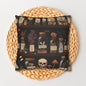 Gothic Apothecary Jars Pillowcase, Witchcraft Potion Shelf Dark Academia Throw Cushion, Spooky Halloween Decor