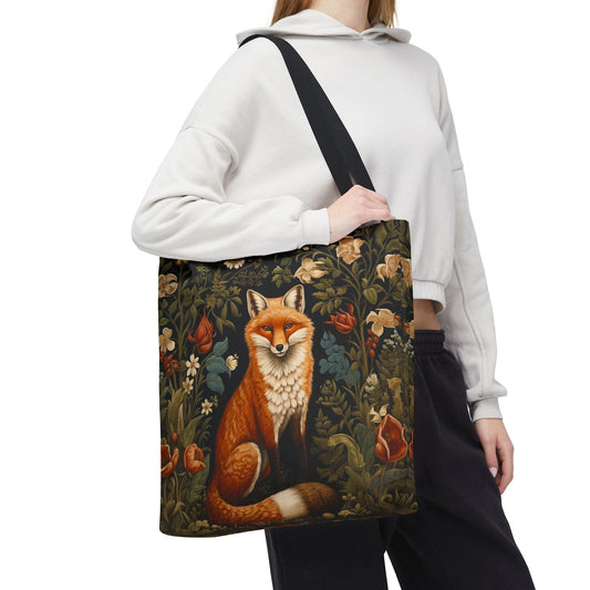 Forest Fox Tote Bag | William Morris Inspired |  Fox Forestcore Tote Bag, Eco-Friendly Carryall