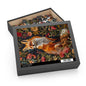 Wild flowers Fox William Morris Inspired Jigsaw Puzzle (120, 252, 500-Piece) Gift-Ready Box, Adult Jigsaw Puzzle