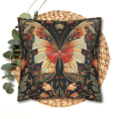 Enchanting Butterfly Woodland Blossoms Floral Botanical Pillowcase