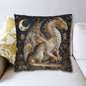 Victorian Dragon Crescent Moon And Stars in Whimsical Night Pillowcase