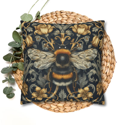 Pillowcase Victorian Art Inspired Bumblebee Baroque Gold Flora