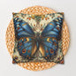 Blue Butterfly Decorative Pillowcase - Nature-Inspired Home Accent