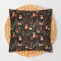 Woodland Foxes Embroidery-Style Pillowcase
