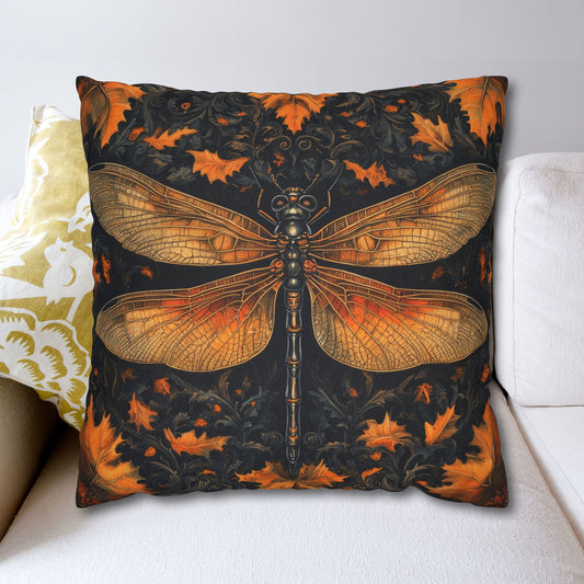 Art Deco Dragonfly Pillowcase: Victorian Halloween Home Decor