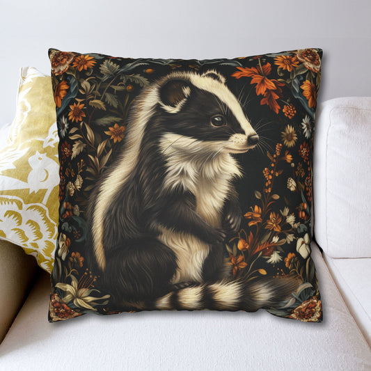 William Morris Inspired Botanical Skunk PillowCase
