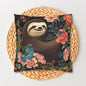 William Morris Inspired Botanical Sloth Pillowcase