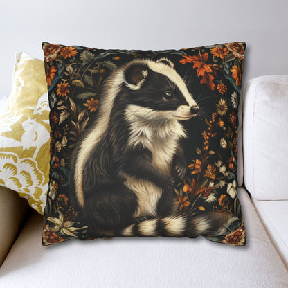 William Morris Inspired Botanical Skunk PillowCase