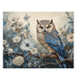 William Morris Inspired Owl and Flowers (120, 252, 500-Piece) Adult Jigsaw Puzzle, Gift Him Her