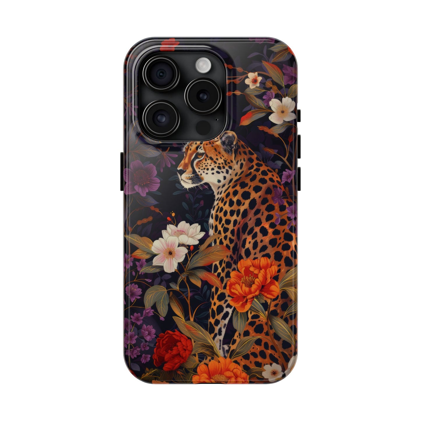 Cheetah Pattern iPhone Case for Cheetah Lovers, Jungle Pattern iPhone Case, Cheetah Lover Gift, iPhone Tough Case