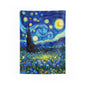 Starry Night Inspired Wall Tapestry with Floral Field, Vibrant Artistic Home Decor