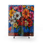 Mosaic Vibrant Bouquet Of Garden Flowers Polyester Shower Curtain