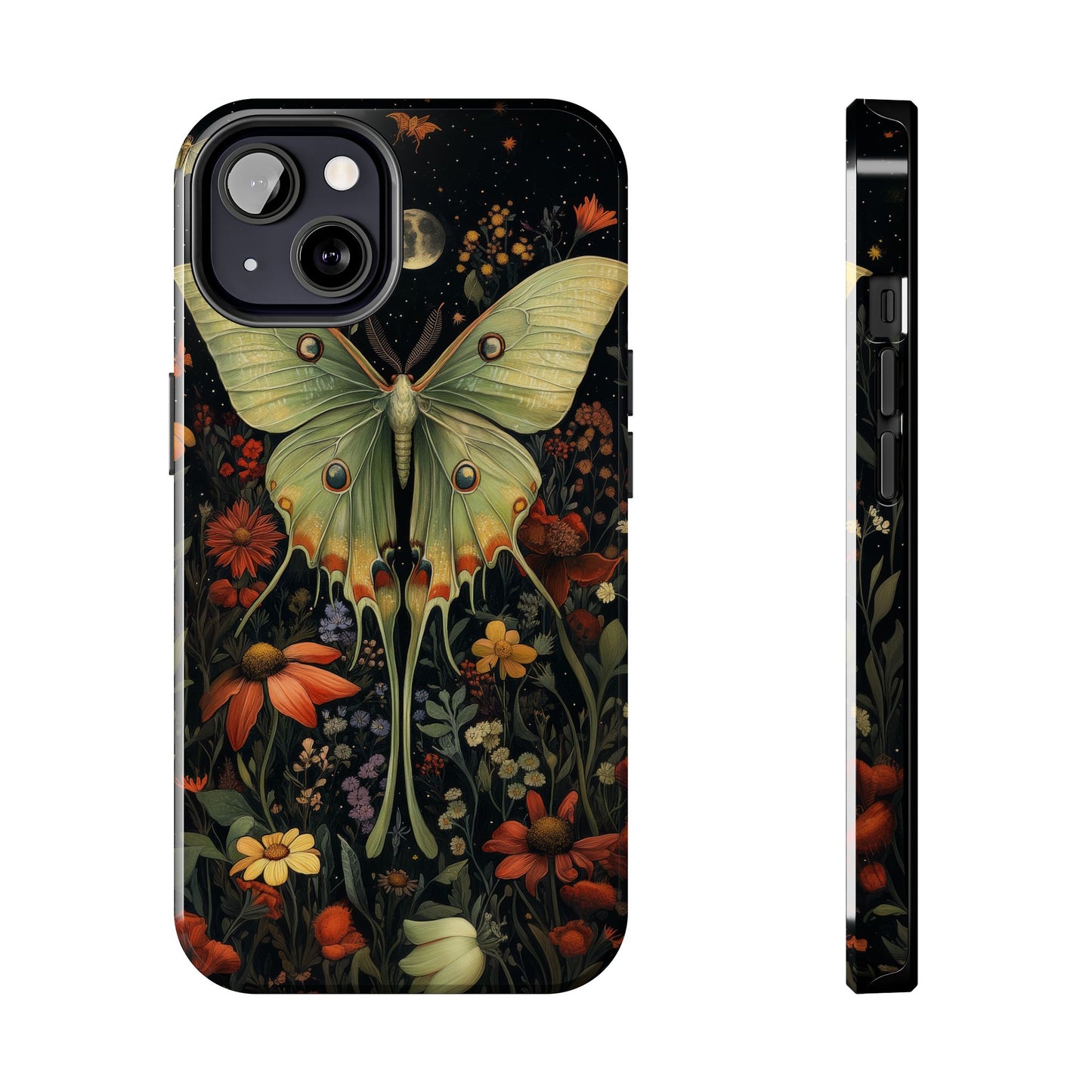 Woodland Luna Moth in The Style of William Morris iPhone Tough Case