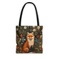 Forest Fox Tote Bag | William Morris Inspired |  Fox Forestcore Tote Bag, Eco-Friendly Carryall