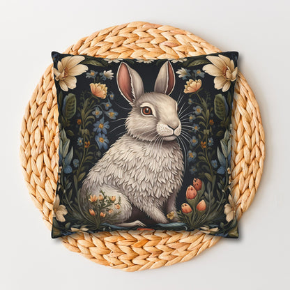 Botanical Bunny William Morris Inspired Vintage Pillowcase