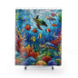 Colorful Tropical and Coral Reef Polyester Shower Curtain