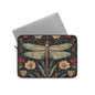 Botanical Dragonfly Laptop Sleeve, William Morris Inspired Insect Art Case, Vintage Floral Laptop Cover (12”, 13”, 15”)