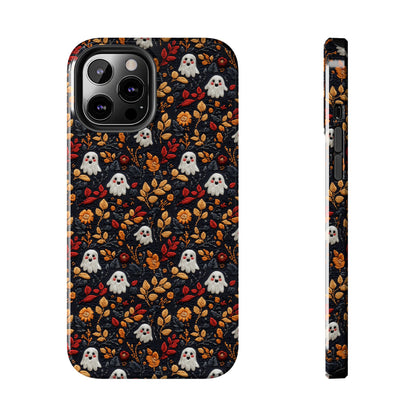 Cute Ghost Fall Leaves Halloween iPhone Tough Case Gift