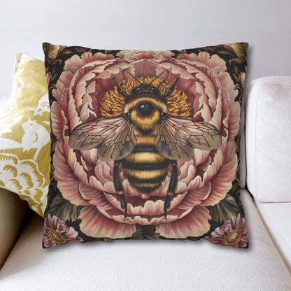 Bumblebee Pink Peony Pillowcase