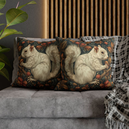 William Morris Forest White Squirrel Pillowcase