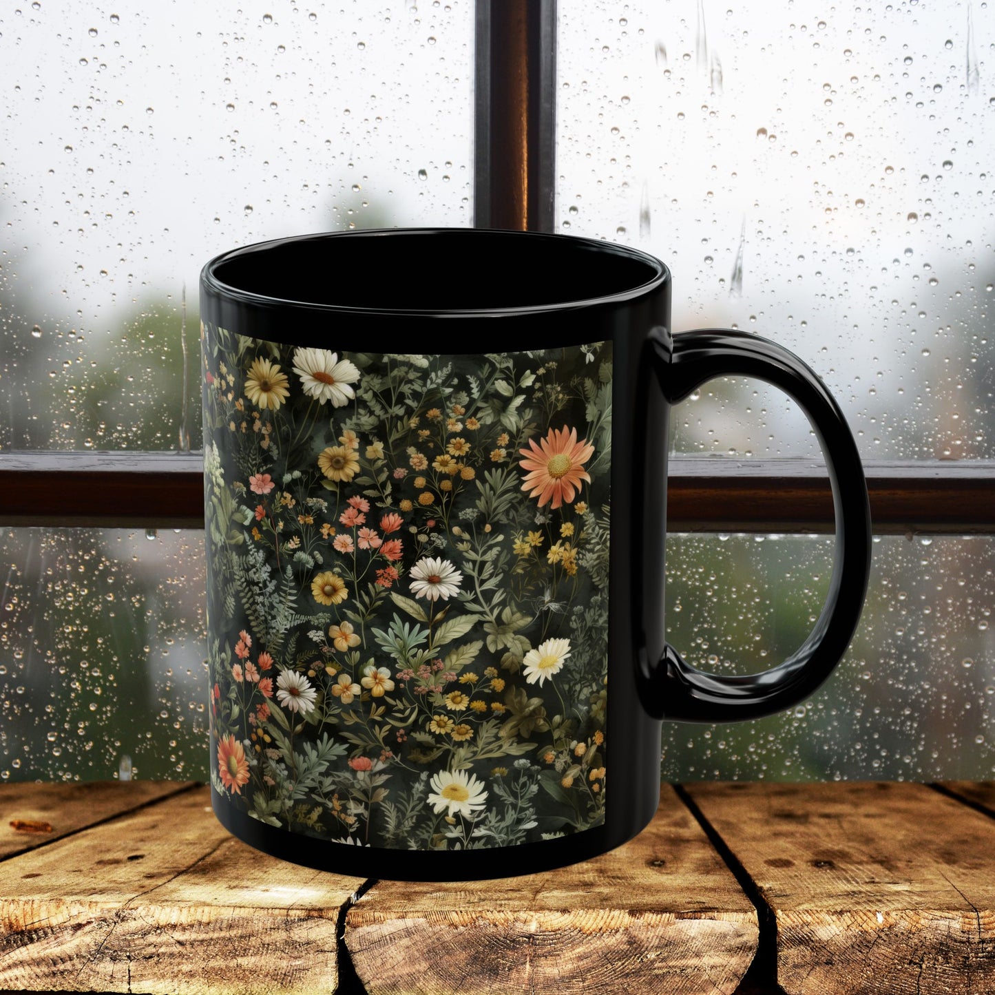 Black Coffee Mug 11oz, 15 oz