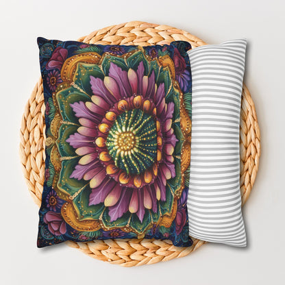 Cactus Mandala Pillowcase: Decorative Home Decor