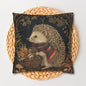 Hedgehog Gathering Fall Treasures Decorative Pillowcase