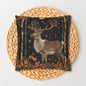 Victorian Reindeer Full Moon And Stars in Whimsical Night Pillowcase