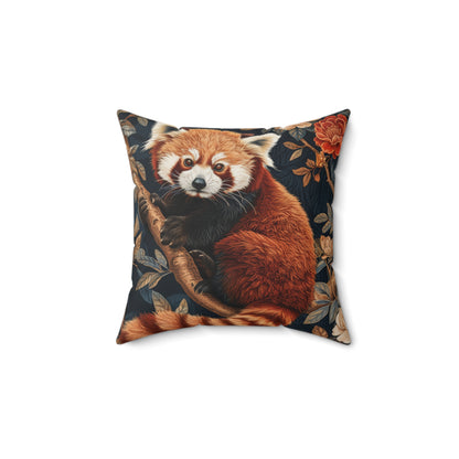 Cozy Red Panda Pillow, Forestcore Decorative Cushion, Animal Lover Gift, Home Decor, Nature Inspired Accent, Boho Style Pillow