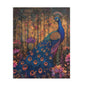 Peacock in spired by William Morris Art (120, 252, 500-Piece) Adult Jigsaw Puzzle, Gift For Her
