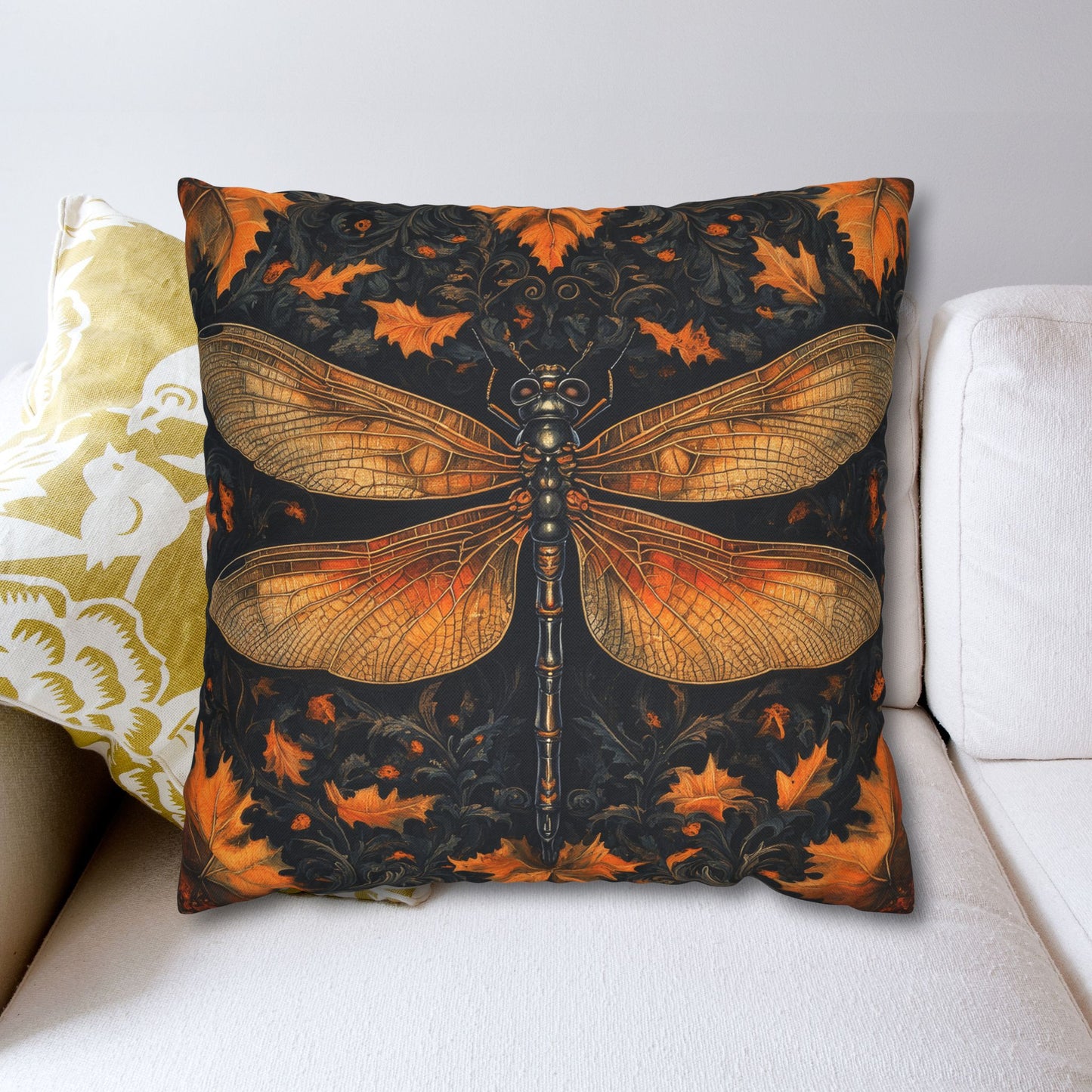 Art Deco Dragonfly Pillowcase: Victorian Halloween Home Decor