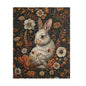 William Morris Inspired Fall Flowers Bunny Jigsaw Puzzle Box Gift (120 252 500-Piece) Mindfulness Activity, Family Fun, Home Decor,