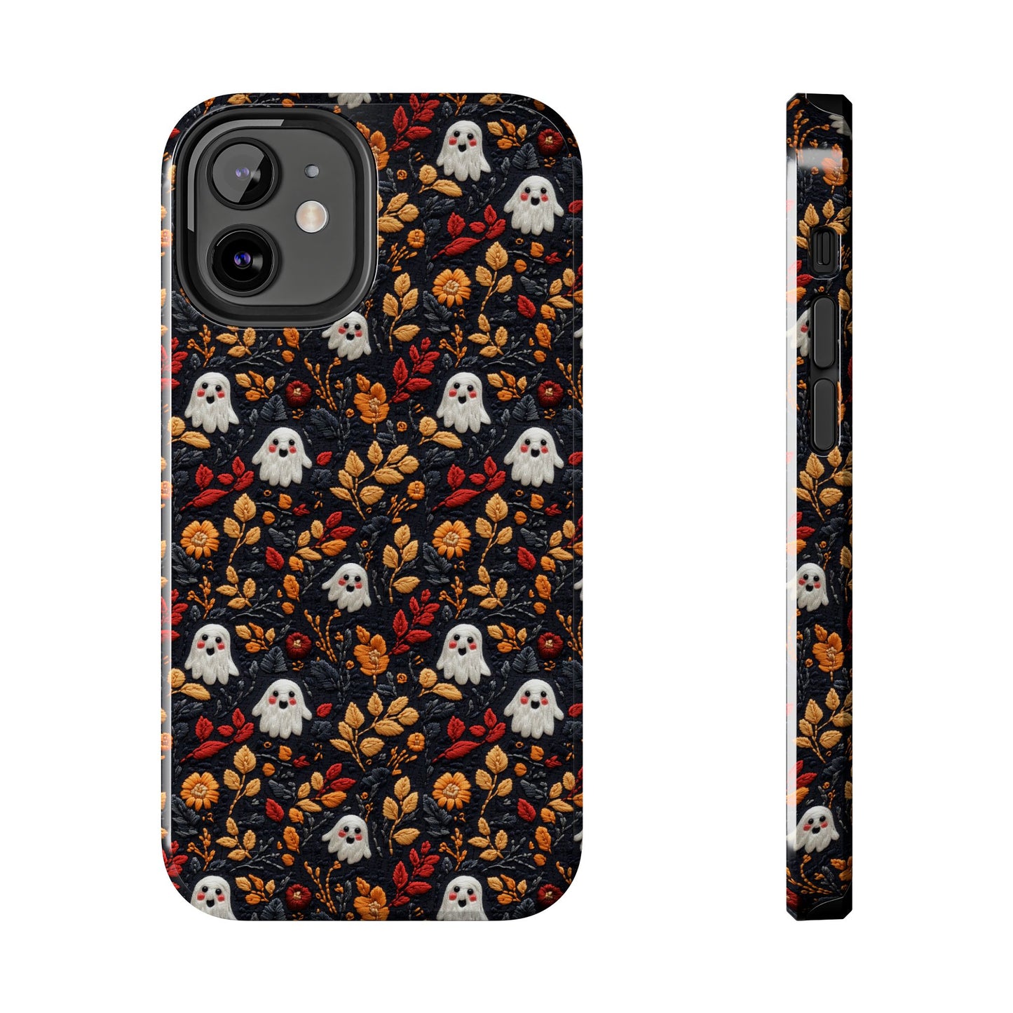 Cute Ghost Fall Leaves Halloween iPhone Tough Case Gift