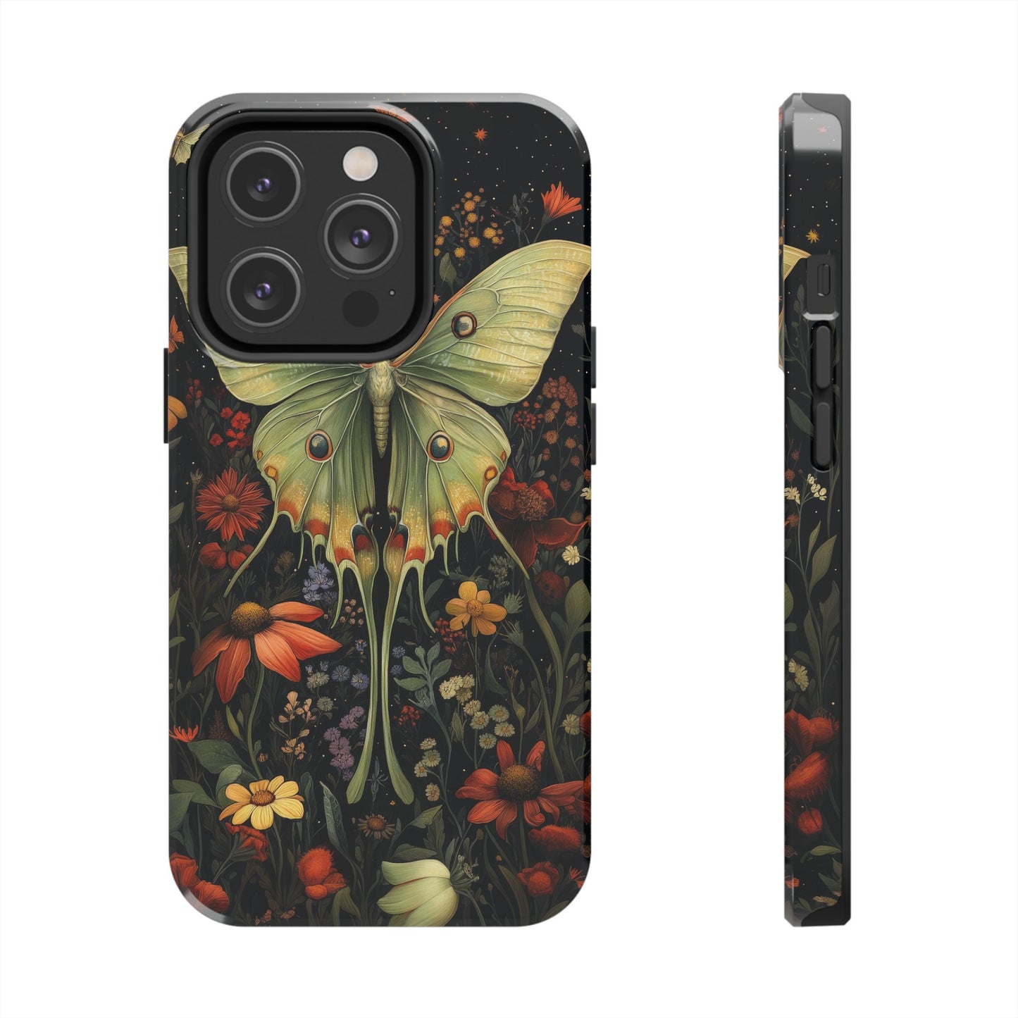 Woodland Luna Moth in The Style of William Morris iPhone Tough Case