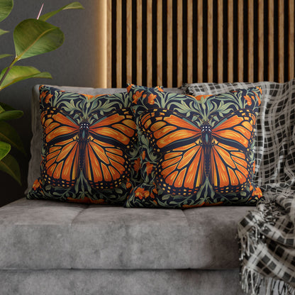 William Morris Inspired Monarch Butterfly Spring Pillowcase