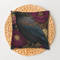 Elegant Raven & Peony Floral Pillowcase