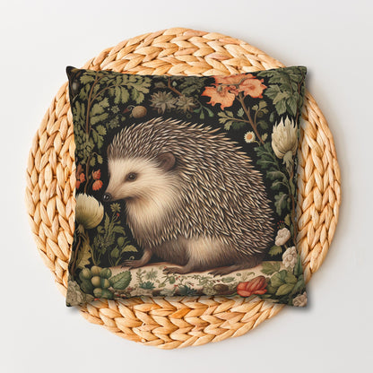 Charming Botanical Hedgehog Pillowcase
