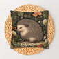 Charming Botanical Hedgehog Pillowcase