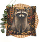 Woodland Raccoon Fall Ancient Decorative Pillowcase