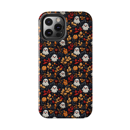 Cute Ghost Fall Leaves Halloween iPhone Tough Case Gift