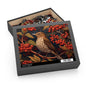 Song Thrush Bird William Morris Inspired (120, 252, 500-Piece) Adult Jigsaw Puzzle, Gift Him Her