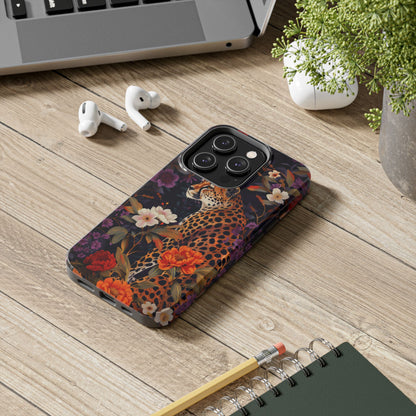 Cheetah Pattern iPhone Case for Cheetah Lovers, Jungle Pattern iPhone Case, Cheetah Lover Gift, iPhone Tough Case