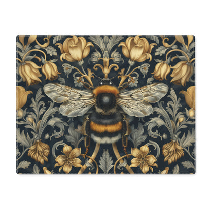 Elegant Floral Bee Placemat | Vintage Table Decor, Dining Accessory, Kitchen Design, Home Decor, Gift Idea