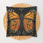 William Morris Inspired Monarch Butterfly Pillowcase, Decorative Monarch Butterfly