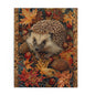 Hedgehog Fall Leaves William Morris Inspired Puzzle Box (120, 252, 500-Piece) Family Jigsaw Puzzle, Puzzle Box Gift