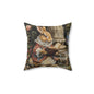 William Morris Inspired Rococo Peter The Rabbit Vintage Book Pillow