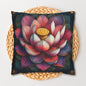 Art Deco Lotus Mandala Decorative Pillowcase