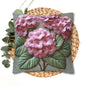 Pink Hydrangea Pillowcase Botanical Floral Accent