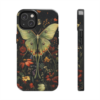 Woodland Luna Moth in The Style of William Morris iPhone Tough Case